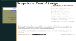 Desktop Screenshot of graystonerentallodge.com