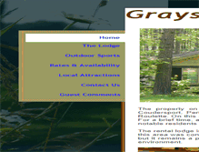 Tablet Screenshot of graystonerentallodge.com